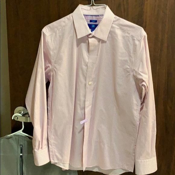 Egara Other - Long sleeve pink/white check dress shirt